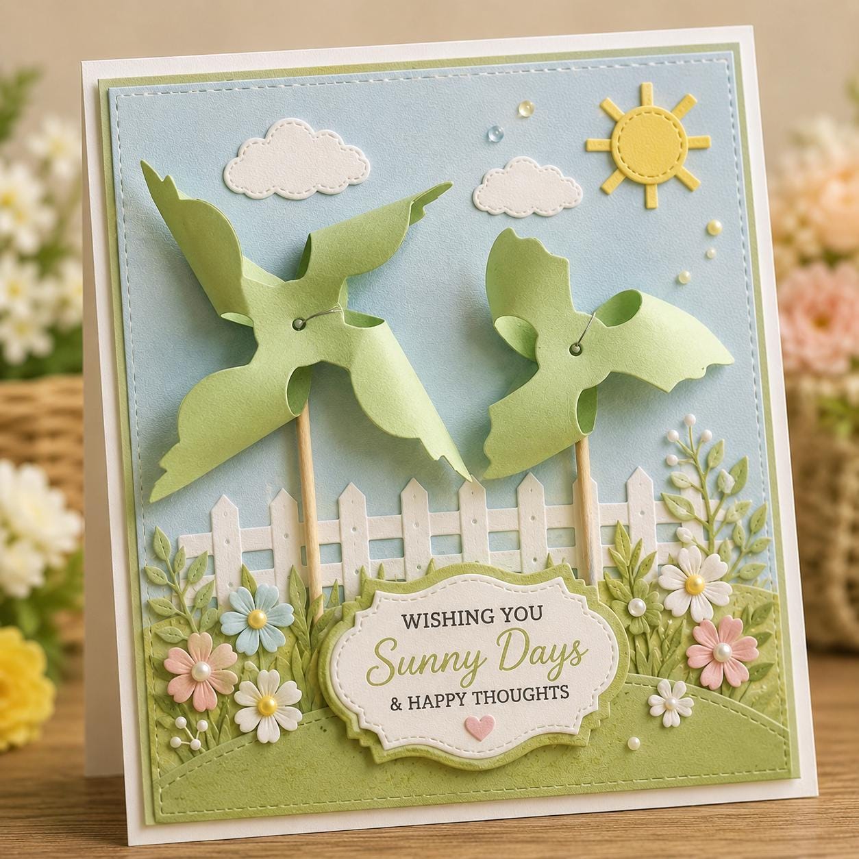 Mini Windmill Metal Cutting Die, Windmill Stencil for Scrapbook Cards