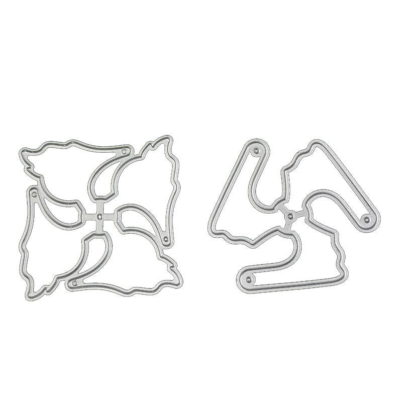 Mini Windmill Metal Cutting Die, Windmill Stencil for Scrapbook Cards