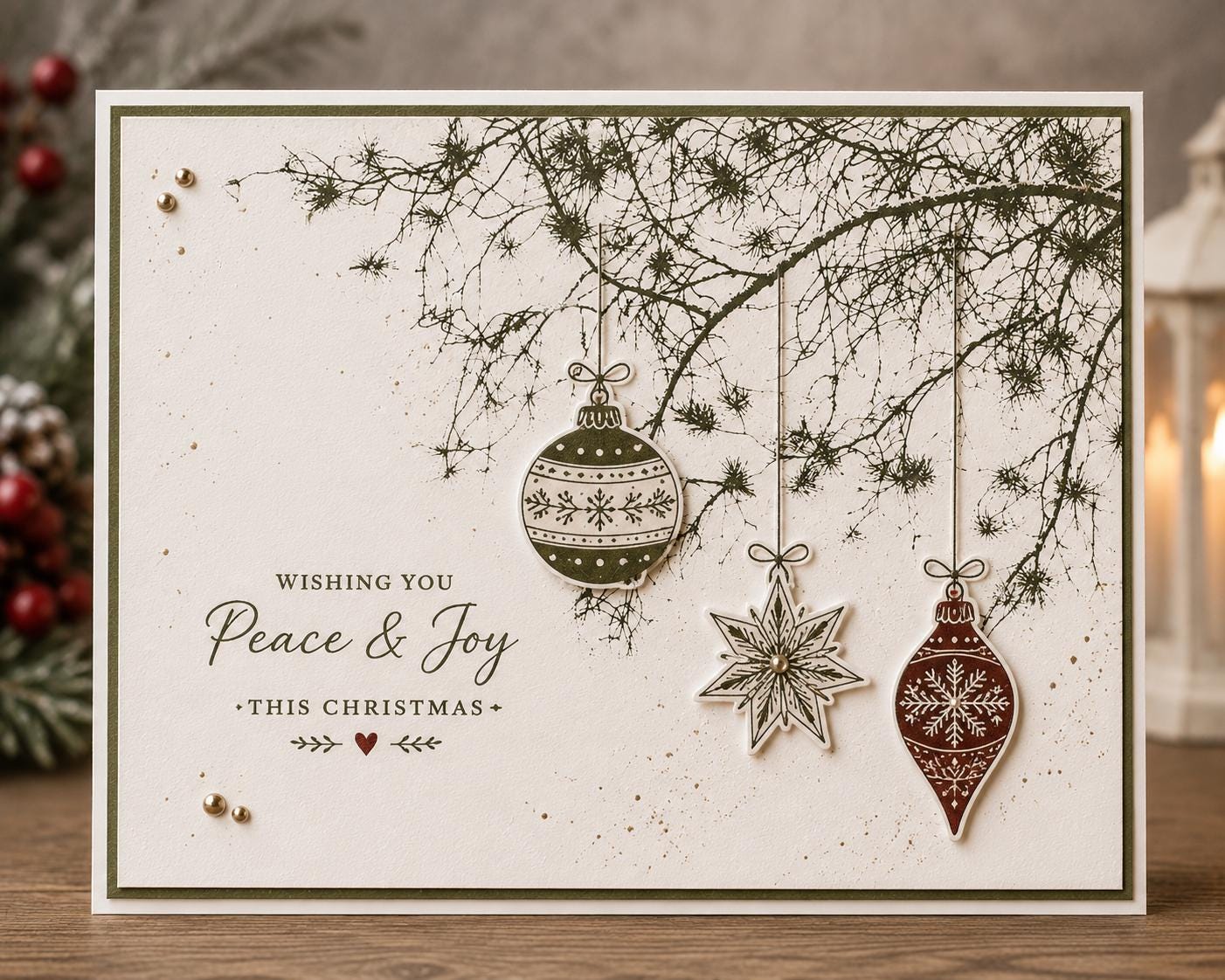 Tree and Flower Clear Stamp, 11 x 14 cm