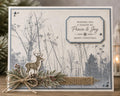 Wildflower Branch Clear Stamp | Floral Silhouette Transparent Silicone Stamp for Card Making, Scrapbooking & Journaling