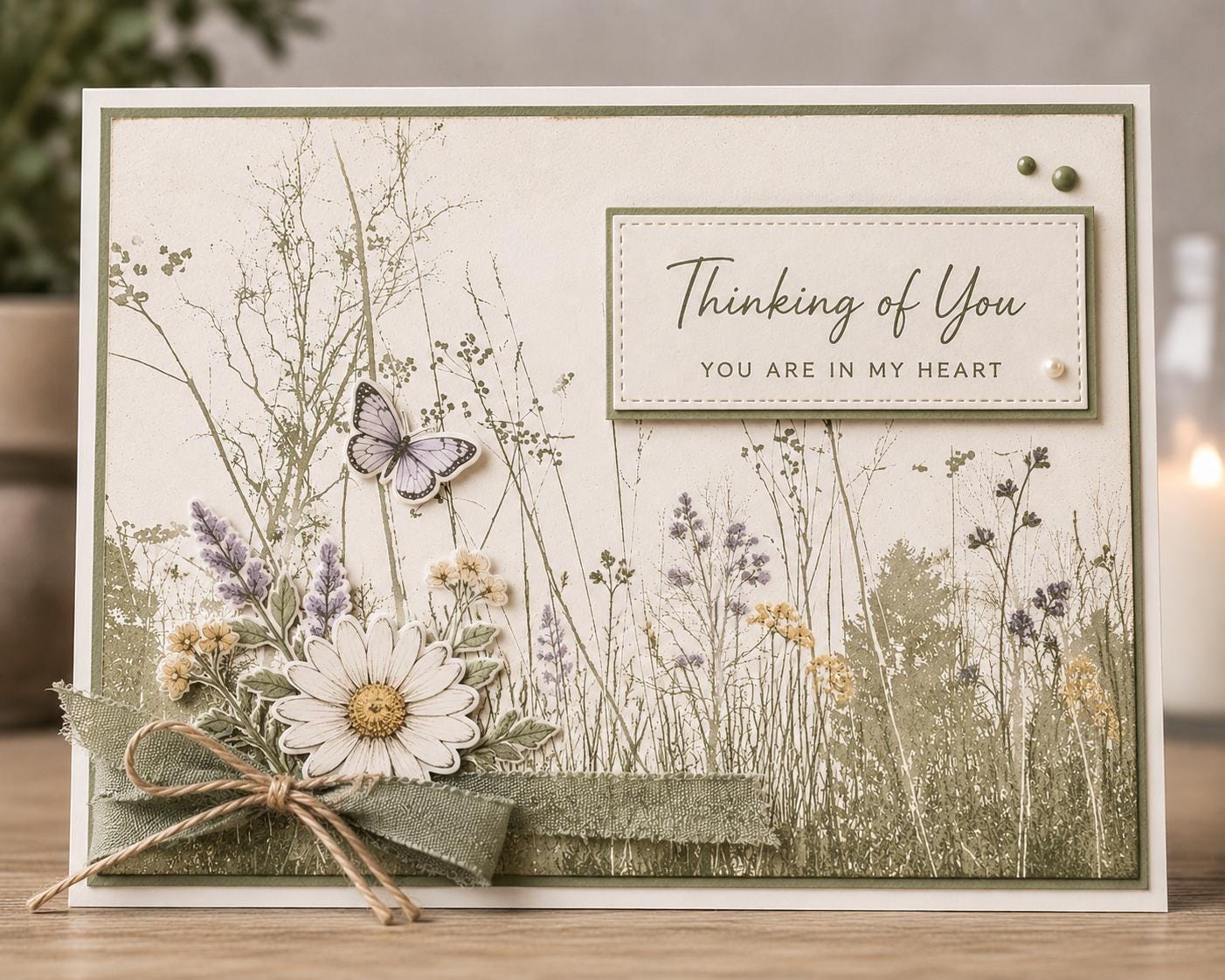Wildflower Branch Clear Stamp | Floral Silhouette Transparent Silicone Stamp for Card Making, Scrapbooking & Journaling