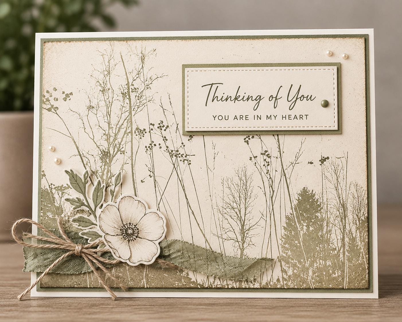 Wildflower Branch Clear Stamp | Floral Silhouette Transparent Silicone Stamp for Card Making, Scrapbooking & Journaling