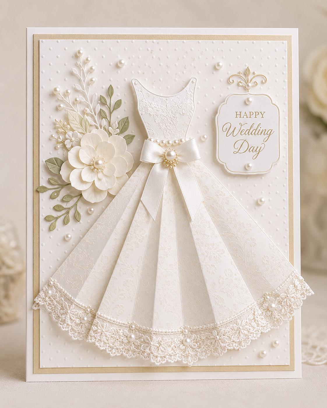 Dress Metal Cutting Die for Card Making, Scrapbooking
