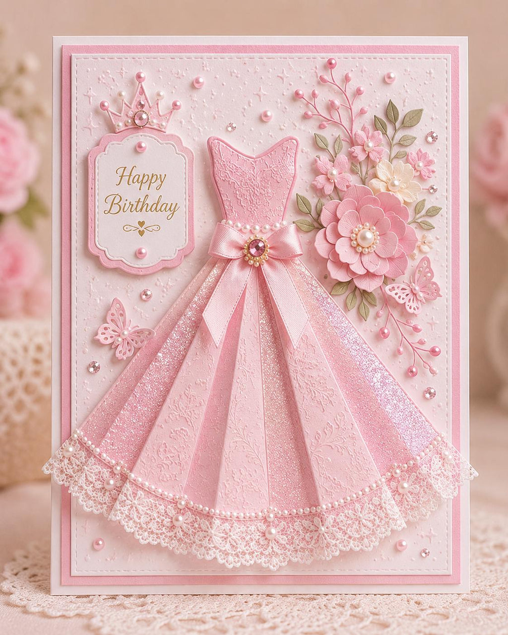 Dress Metal Cutting Die for Card Making, Scrapbooking