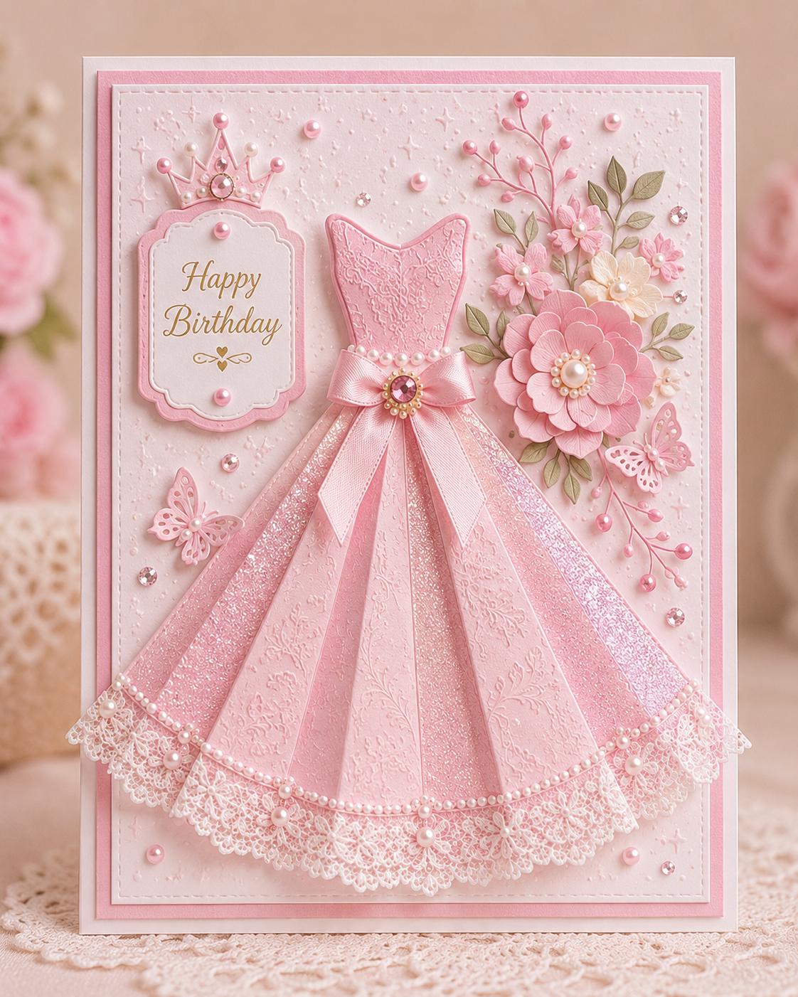 Dress Metal Cutting Die for Card Making, Scrapbooking