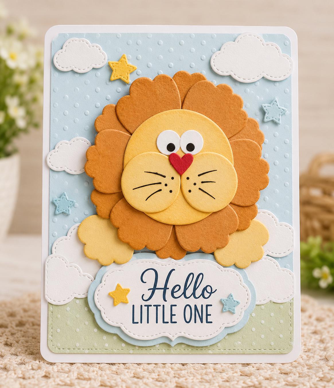 Lion Metal Cutting Die, Animal Stencil for Scrapbook Cards
