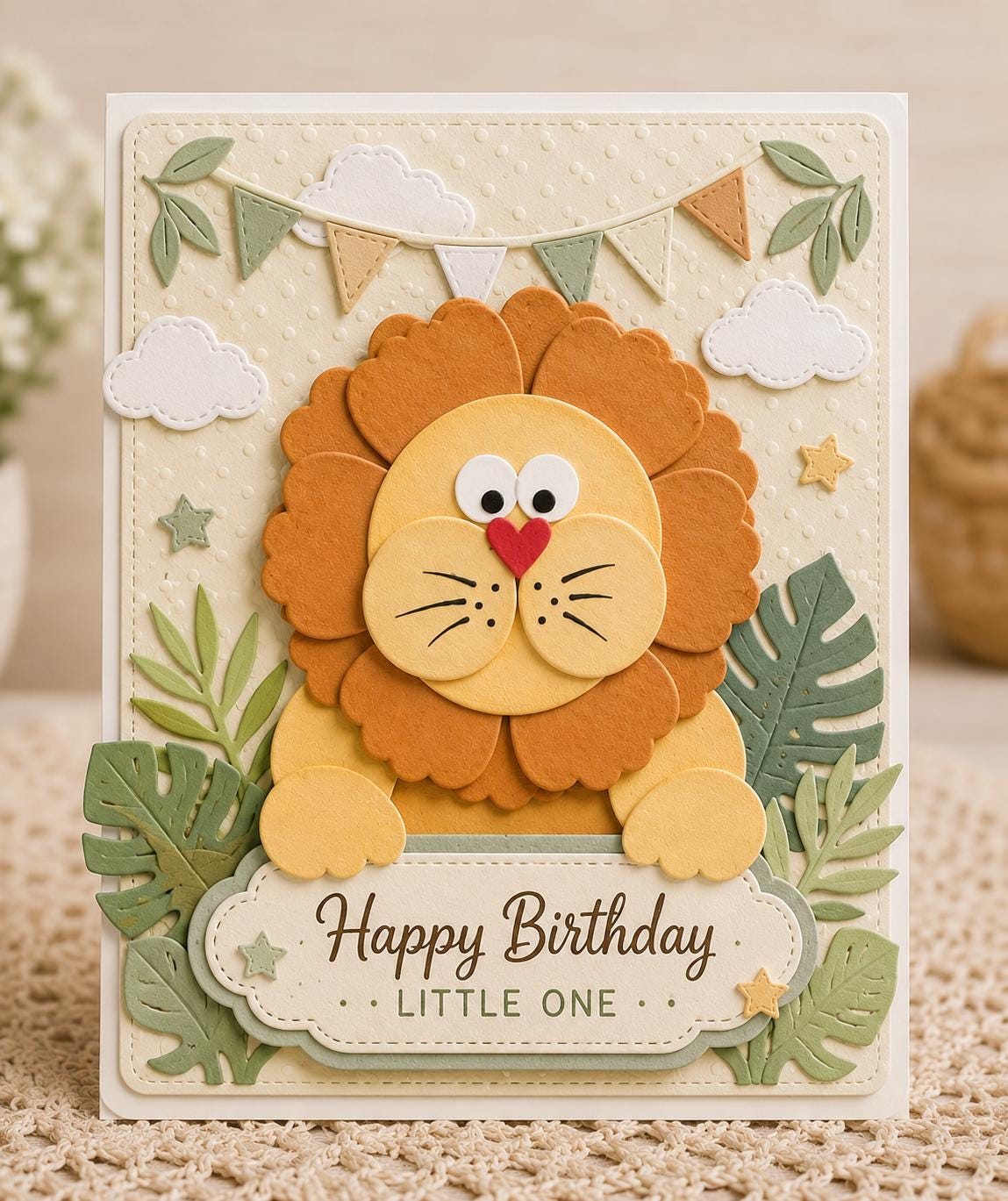 Lion Metal Cutting Die, Animal Stencil for Scrapbook Cards