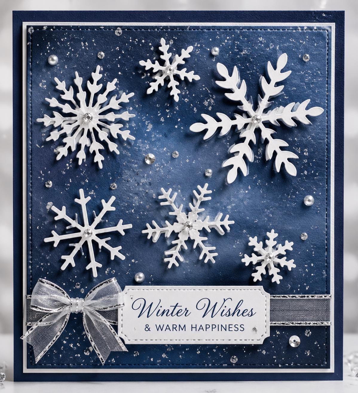 Snowflake Metal Cutting Dies, Winter Card Making Stencils for Scrapbooking
