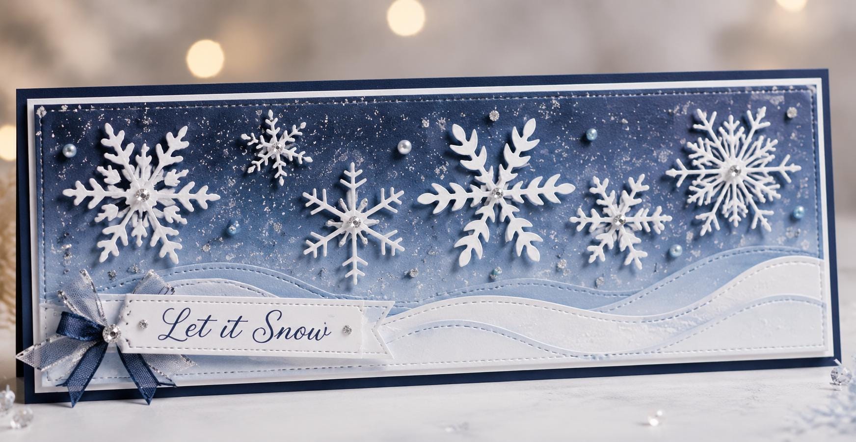 Snowflake Metal Cutting Dies, Winter Card Making Stencils for Scrapbooking