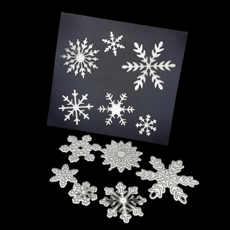 Snowflake Metal Cutting Dies, Winter Card Making Stencils for Scrapbooking