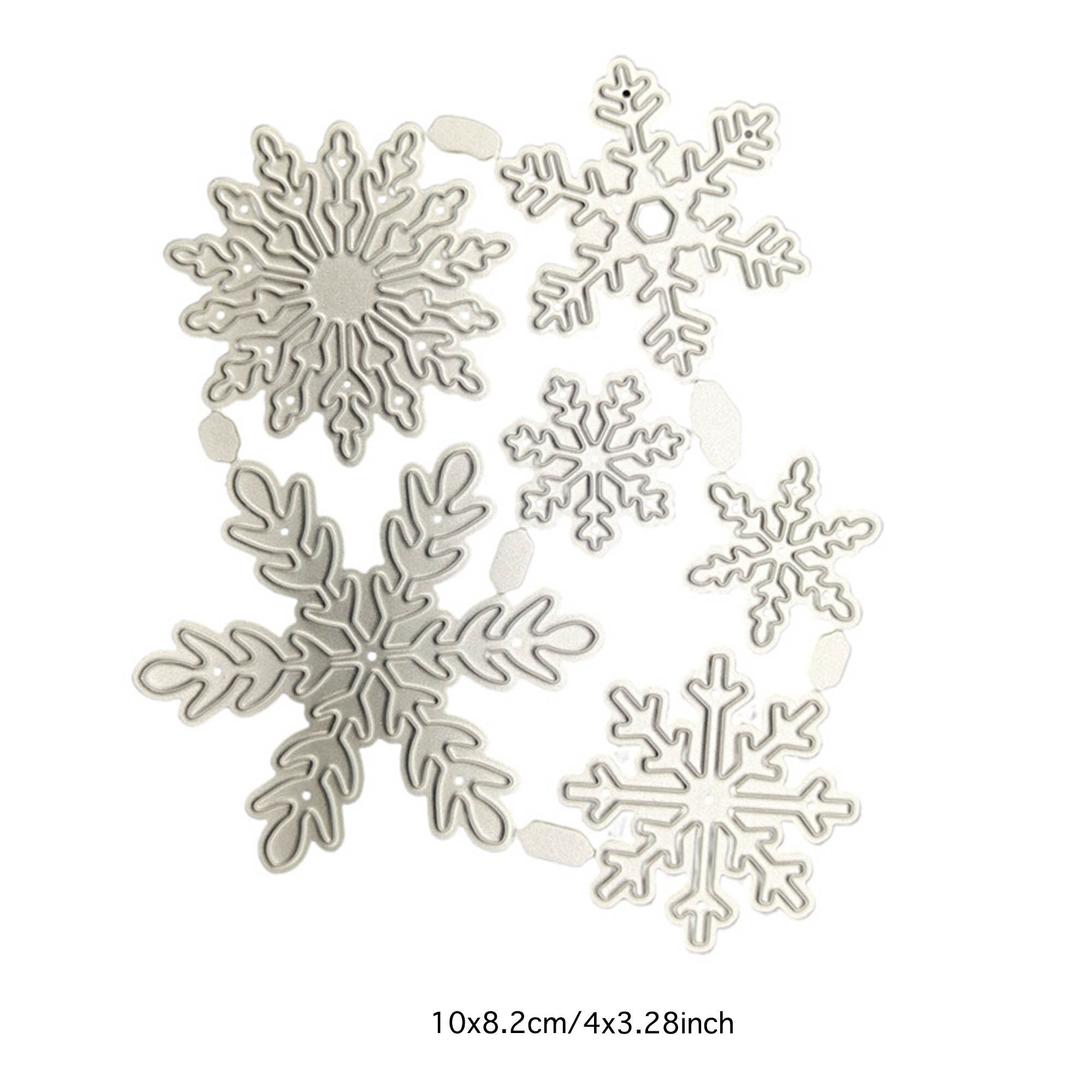 Snowflake Metal Cutting Dies, Winter Card Making Stencils for Scrapbooking
