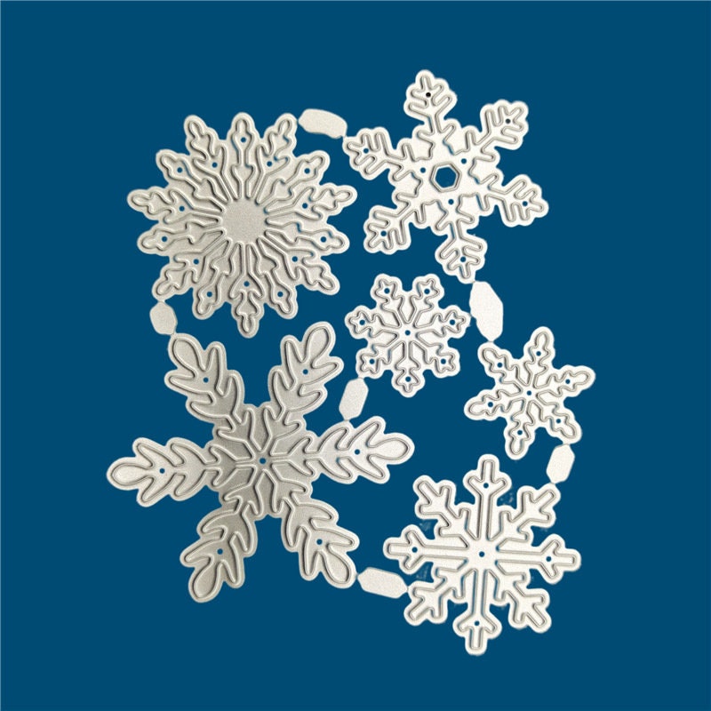 Snowflake Metal Cutting Dies, Winter Card Making Stencils for Scrapbooking