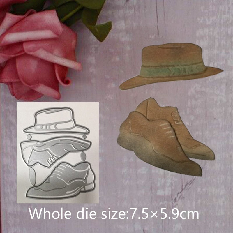 Shoes and Hat Metal Cutting Die for Father's Day Cards
