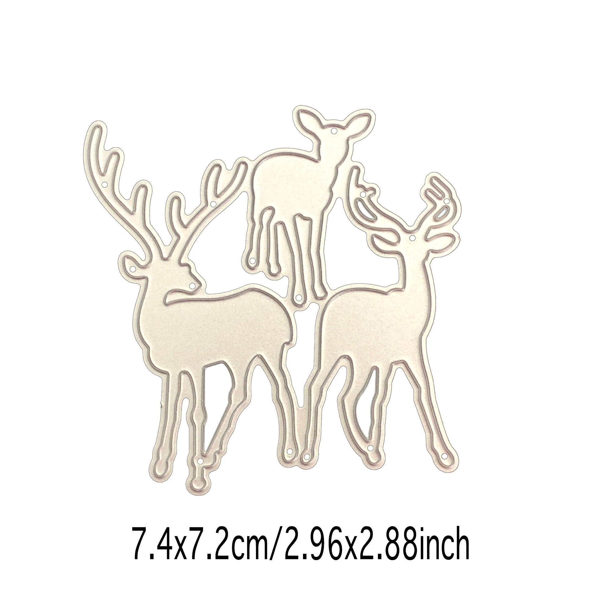 Reindeer Metal Cutting Dies, Christmas Stencils for Scrapbook Cards