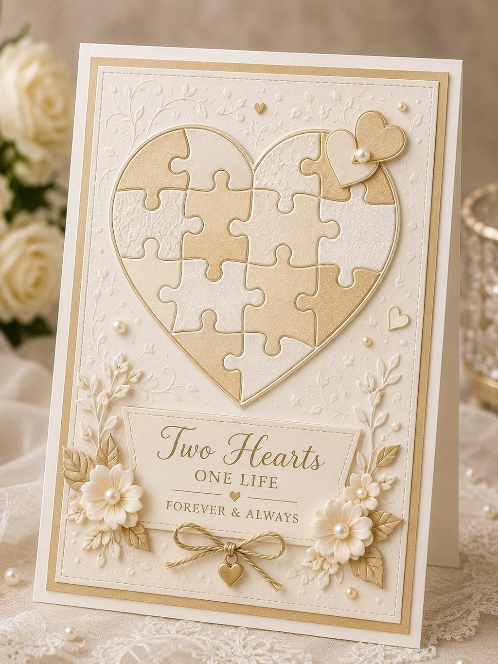 Heart Puzzle Metal Cutting Die: DIY Scrapbooking Embossing