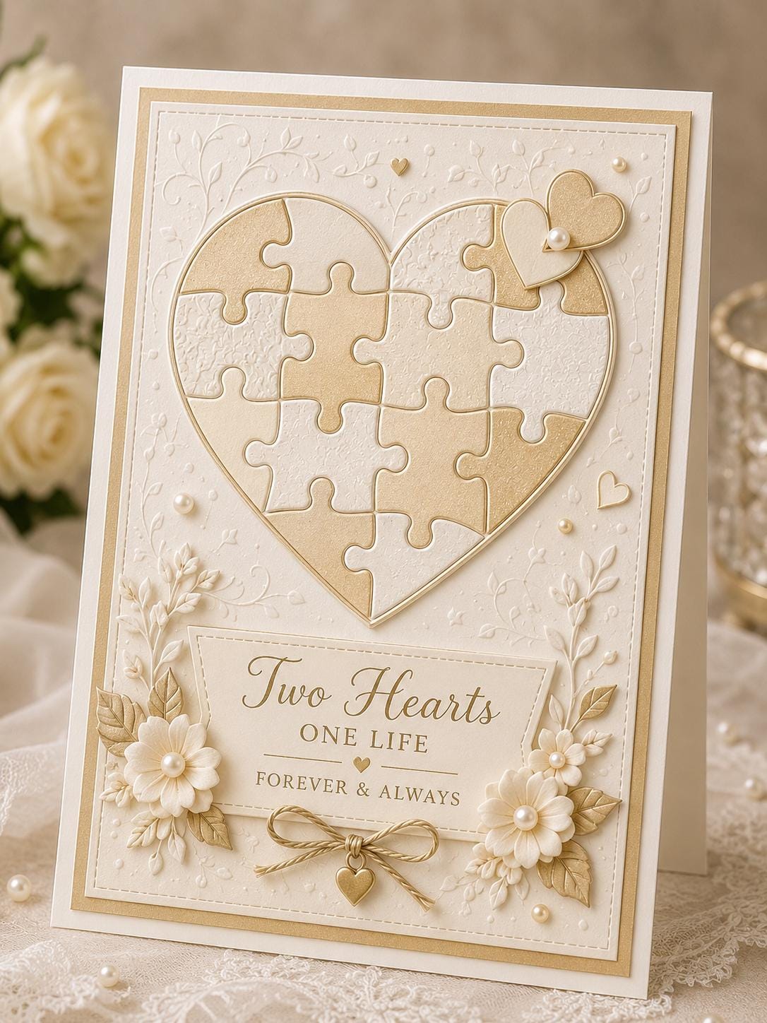 Heart Puzzle Metal Cutting Die: DIY Scrapbooking Embossing
