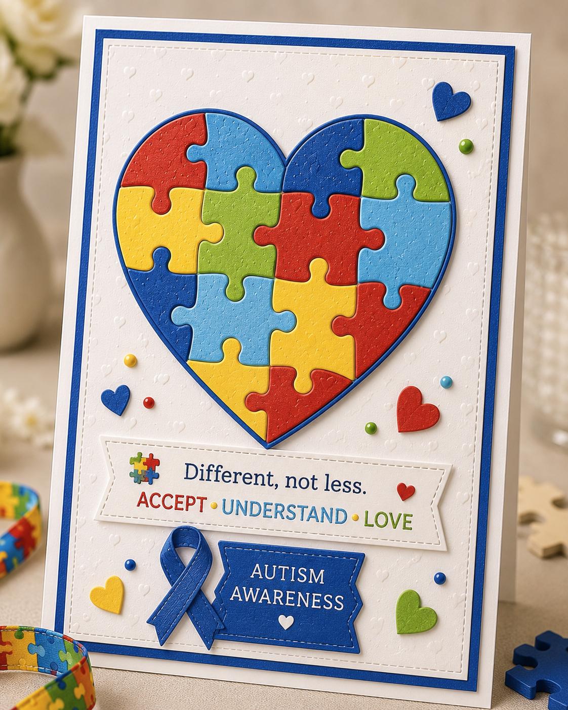 Heart Puzzle Metal Cutting Die: DIY Scrapbooking Embossing