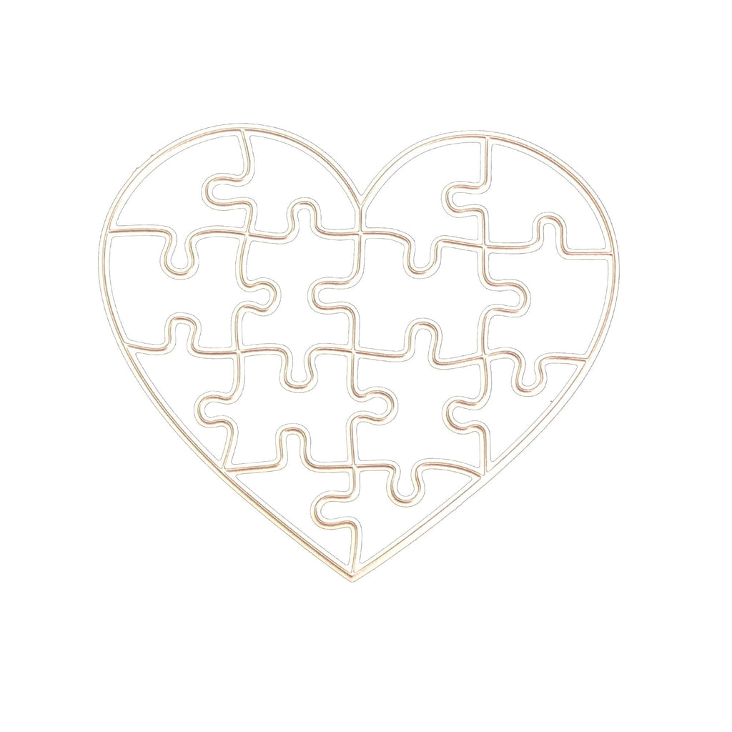 Heart Puzzle Metal Cutting Die: DIY Scrapbooking Embossing