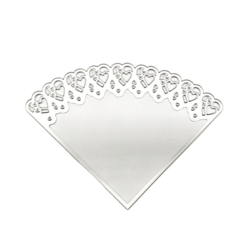 Candy Holder Metal Cutting Die: Heart Edge Stencil for DIY Crafts