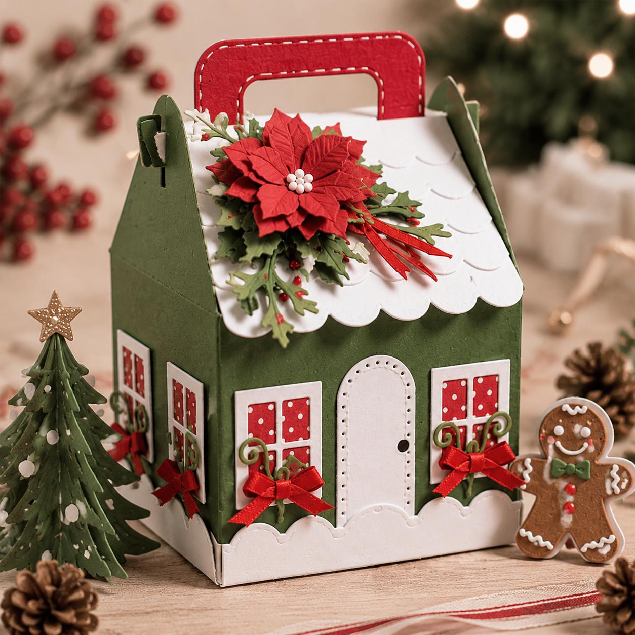 Christmas Box Cutting Dies, DIY Scrapbooking Stencils
