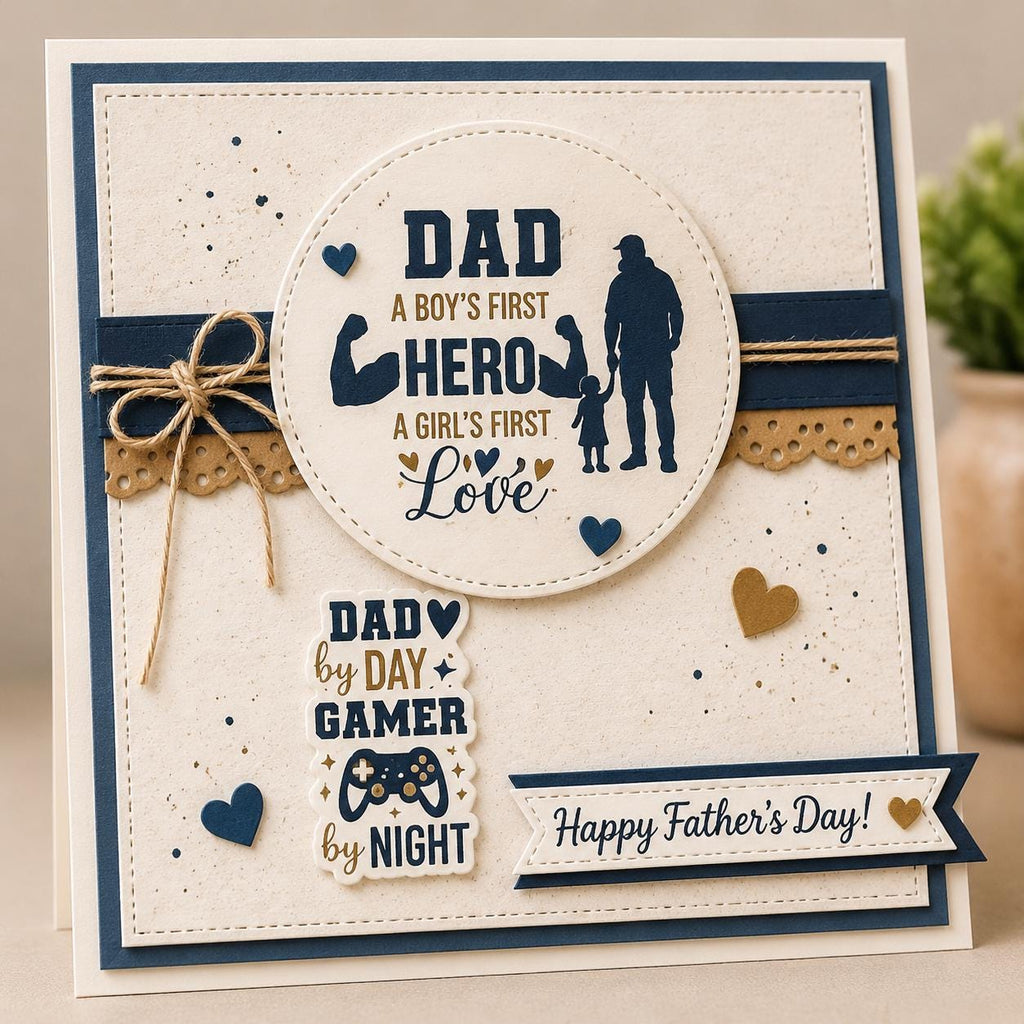 Father's Day Clear Stamp Set, DIY Scrapbooking Card Making