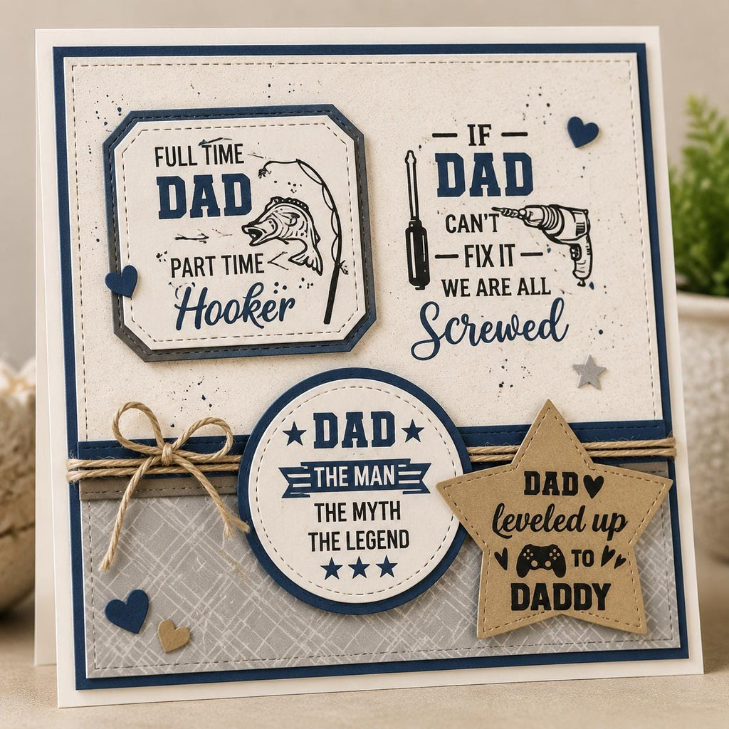 Father's Day Clear Stamp Set, DIY Scrapbooking Card Making