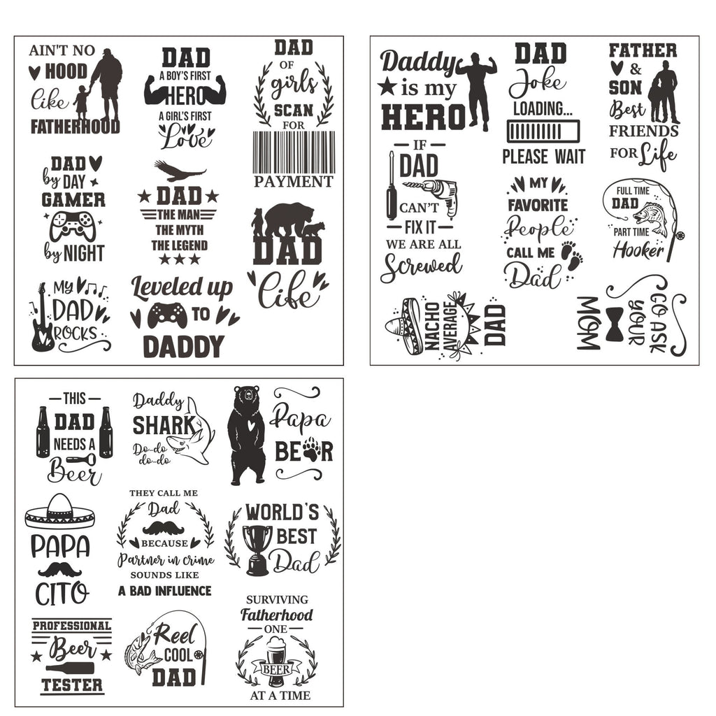 Father's Day Clear Stamp Set, DIY Scrapbooking Card Making