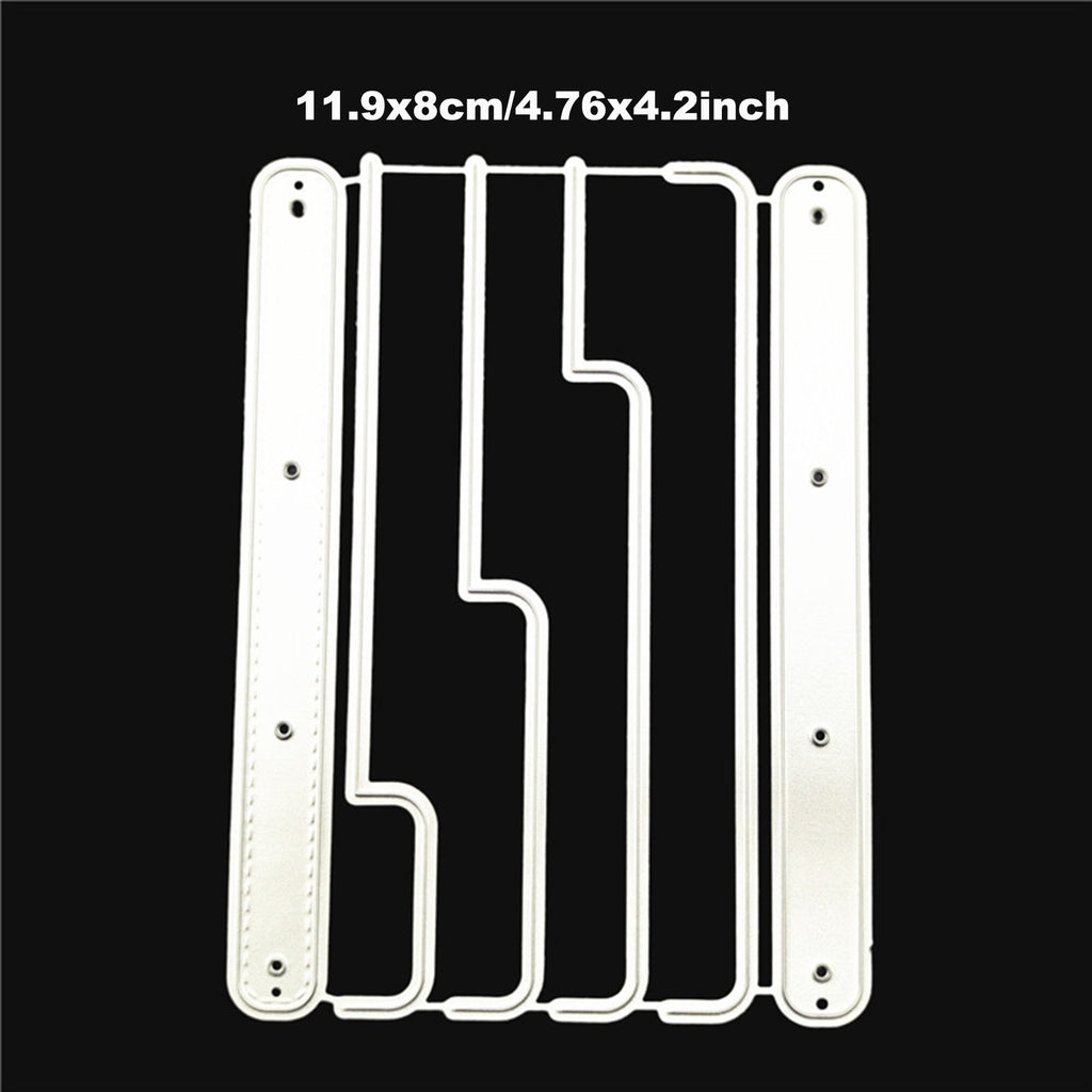 Notebook Metal Cutting Die, Stitched Journal Stencil for Cards