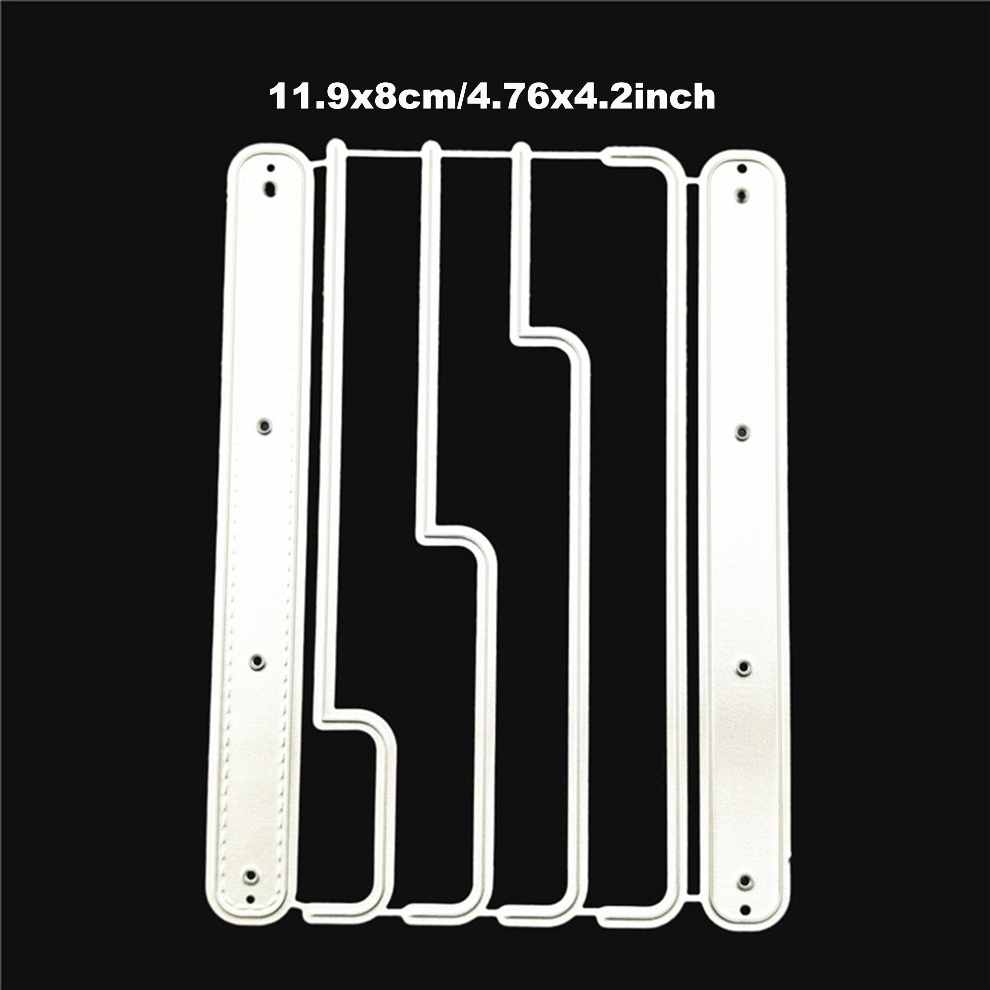 Notebook Metal Cutting Die, Stitched Journal Stencil for Cards