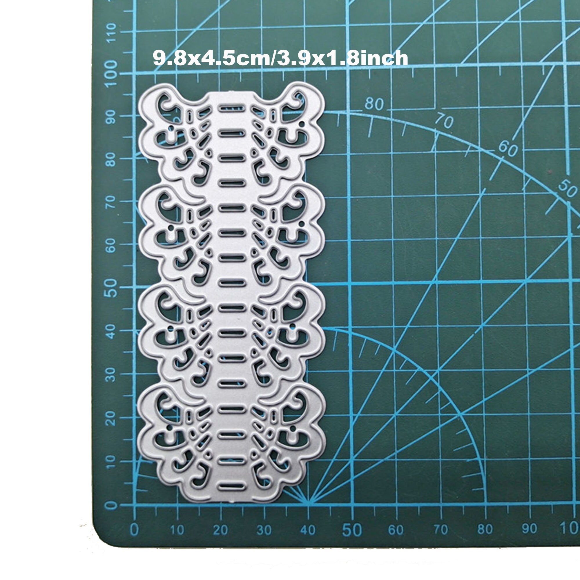 Hollow Border Metal Cutting Die, Stitched Edge Stencil for Cards
