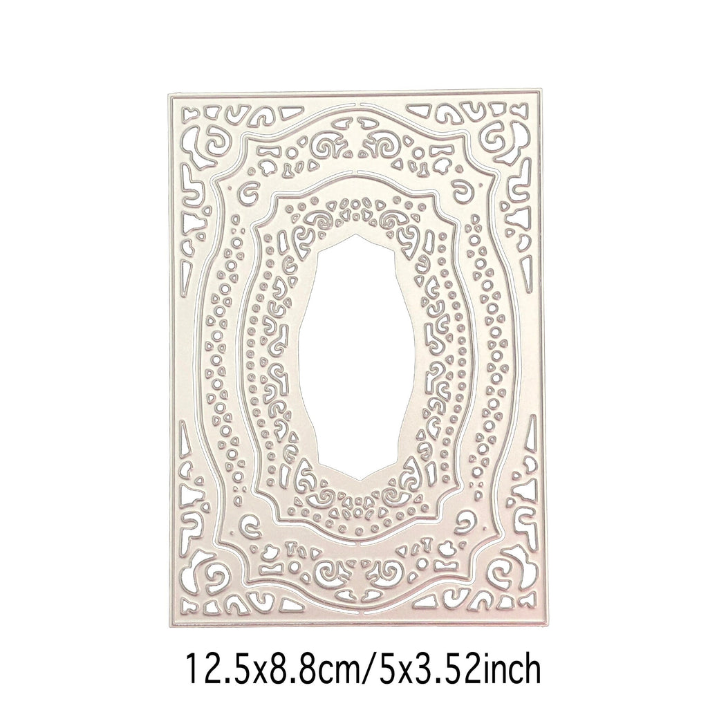 3 Flower Frame Metal Cutting Dies for Cards and Scrapbooks