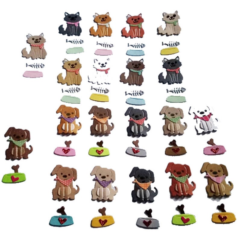 Dog and Cat Metal Cutting Dies for Scrapbooking