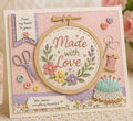 Embroidery Hoop Metal Cutting Die, Frame Stencil for Scrapbook Cards