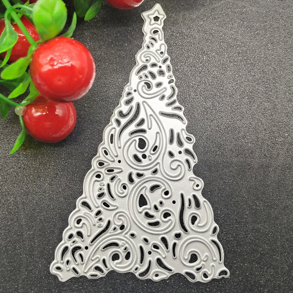 Christmas Tree Metal Die Cut for Scrapbooking and Card Making Stencil