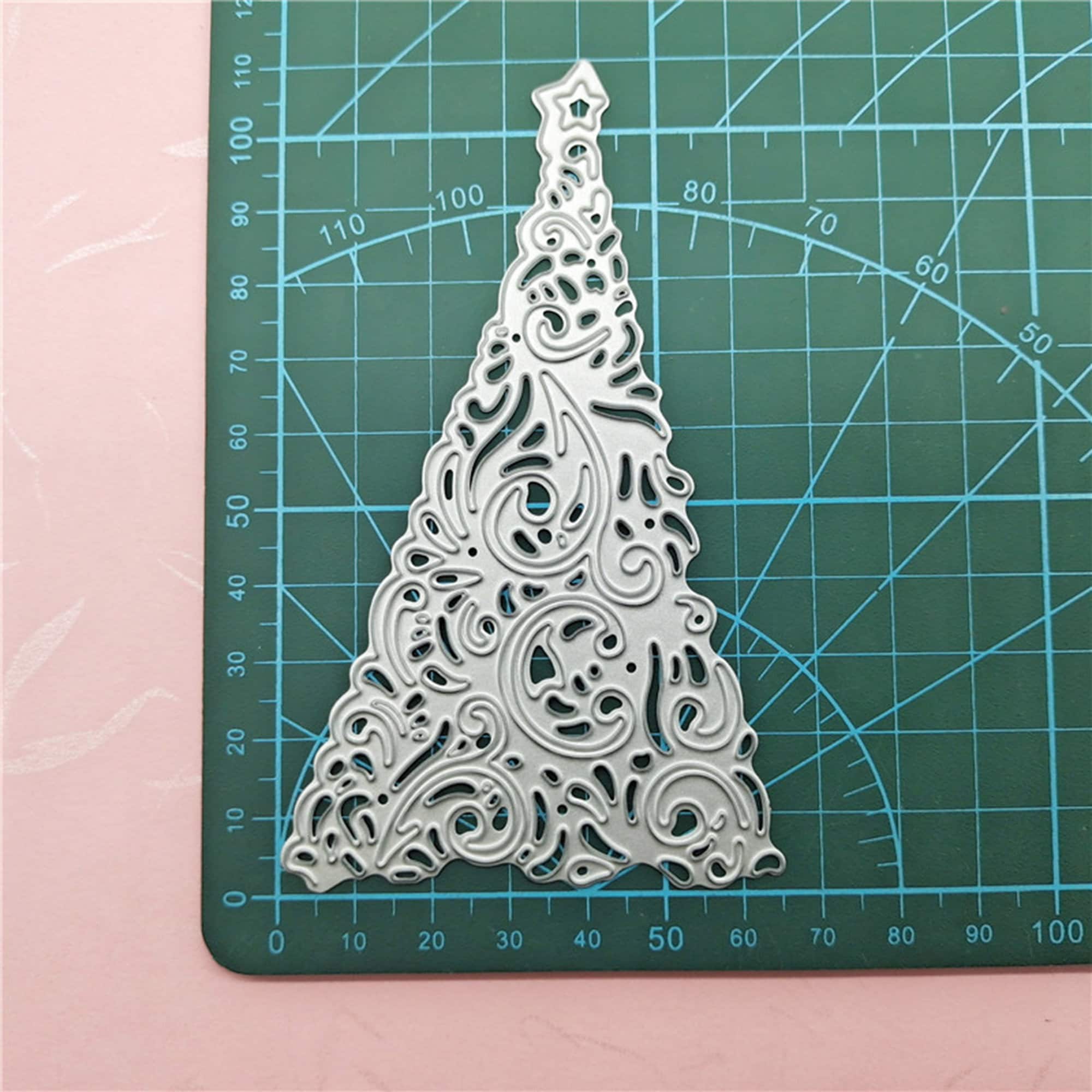 Christmas Tree Metal Die Cut for Scrapbooking and Card Making Stencil