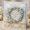 Floral Wreath Metal Die Cut, DIY Scrapbooking Stencil
