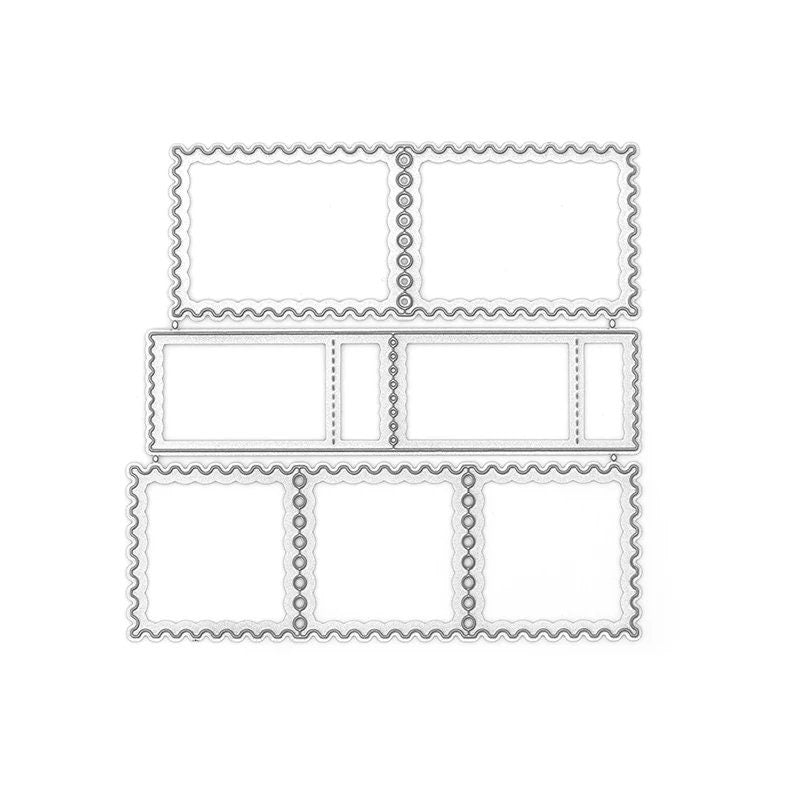 Postage Stamp Frames Metal Cutting Dies, DIY Scrapbooking