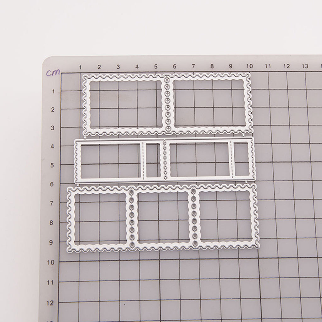 Postage Stamp Frames Metal Cutting Dies, DIY Scrapbooking