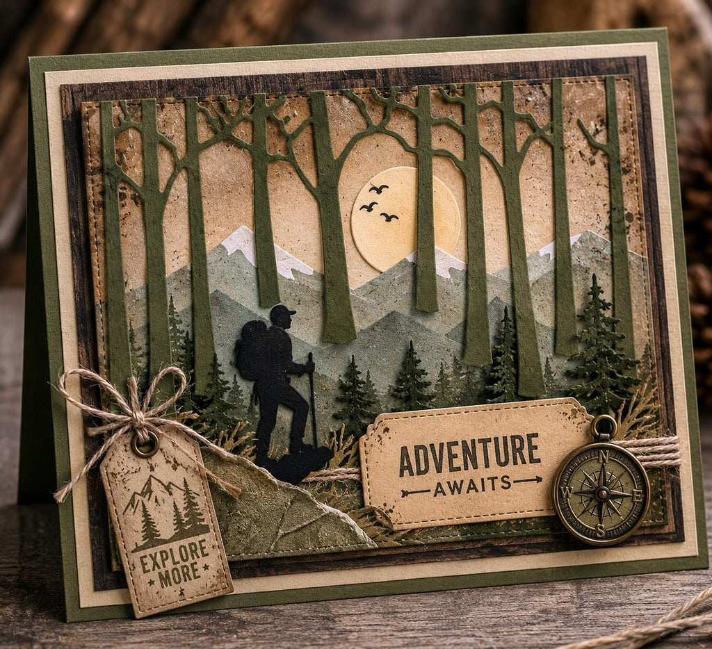 Forest Trees Metal Cutting Die: Scrapbooking, Card Making