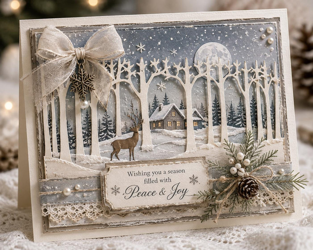 Forest Trees Metal Cutting Die: Scrapbooking, Card Making