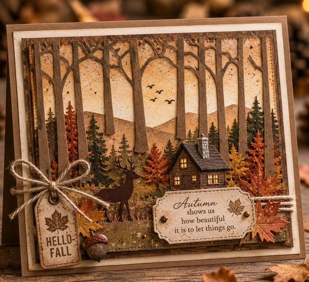 Forest Trees Metal Cutting Die: Scrapbooking, Card Making