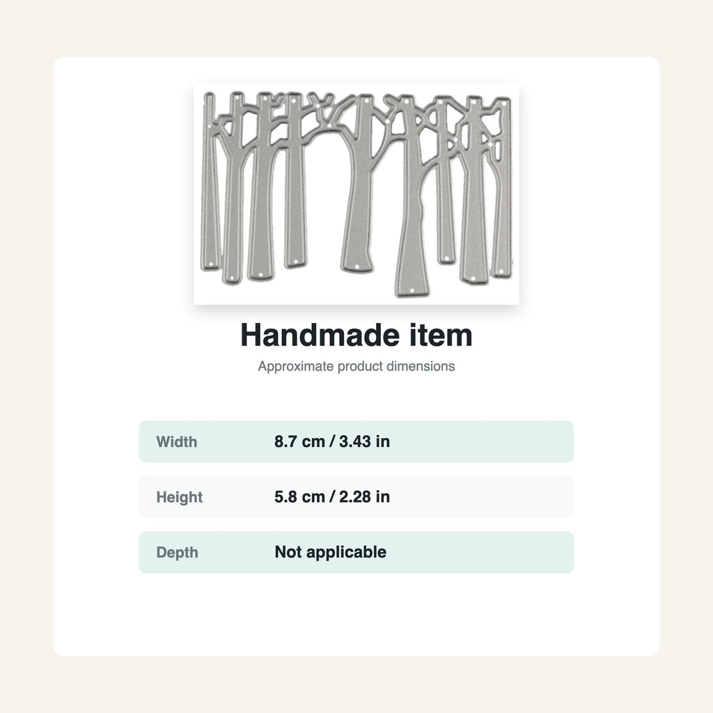 Forest Trees Metal Cutting Die: Scrapbooking, Card Making
