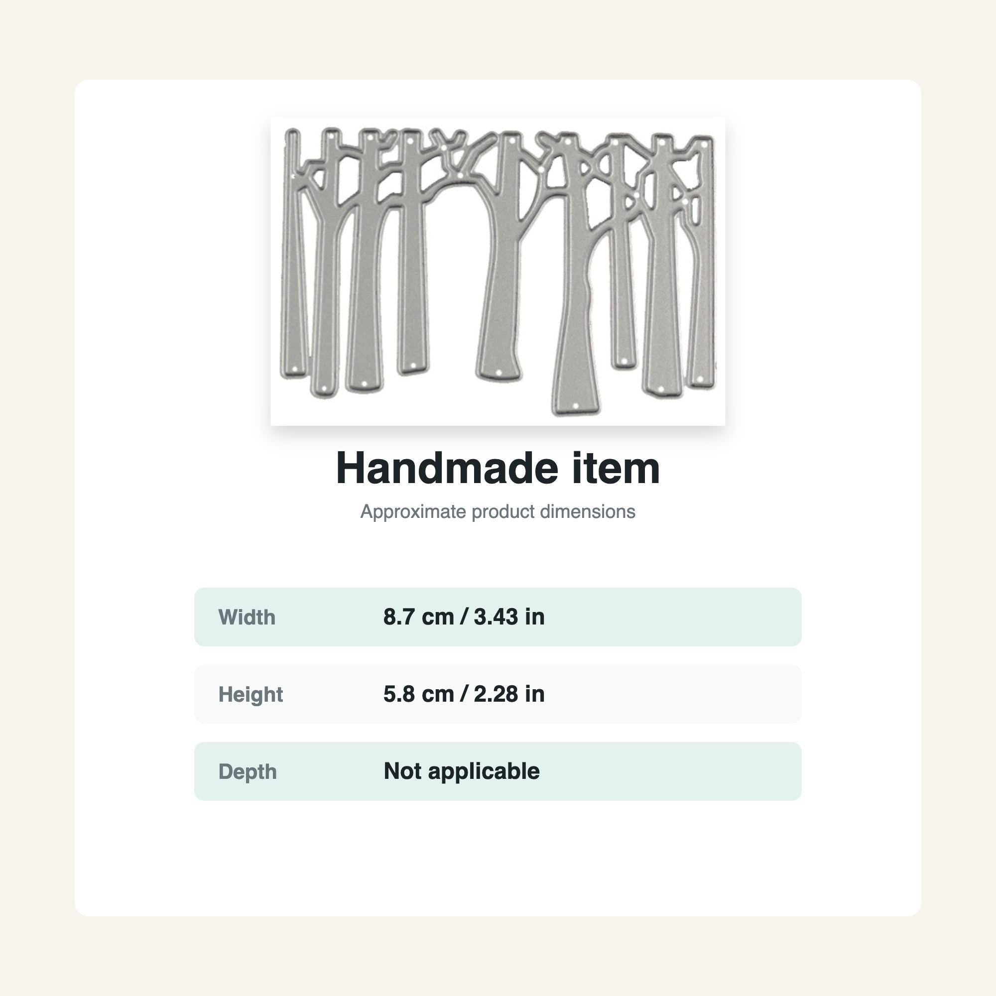 Forest Trees Metal Cutting Die: Scrapbooking, Card Making