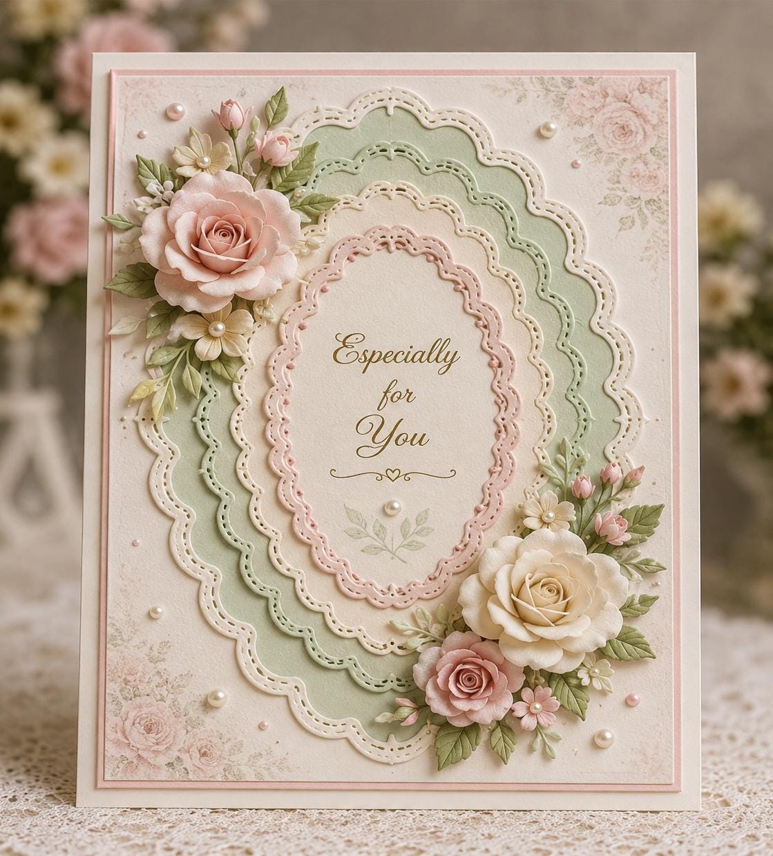 Stitched Wave Edge Dies, Frame Metal Cutting Dies for Cards