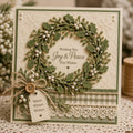 Christmas Mistletoe Wreath Metal Cutting Die