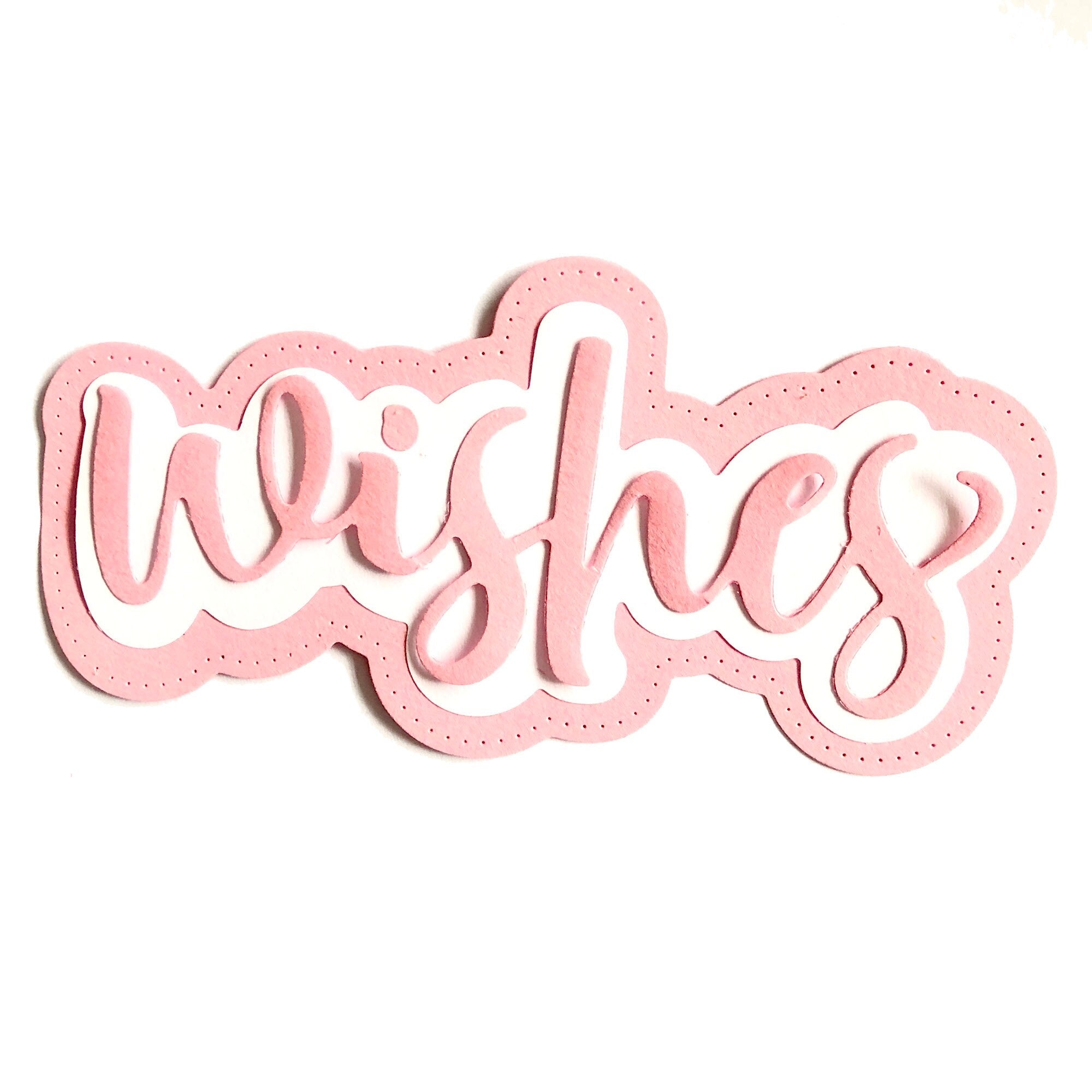 Wishes Metal Cutting Dies, DIY Scrapbooking Stencils (3pcs)