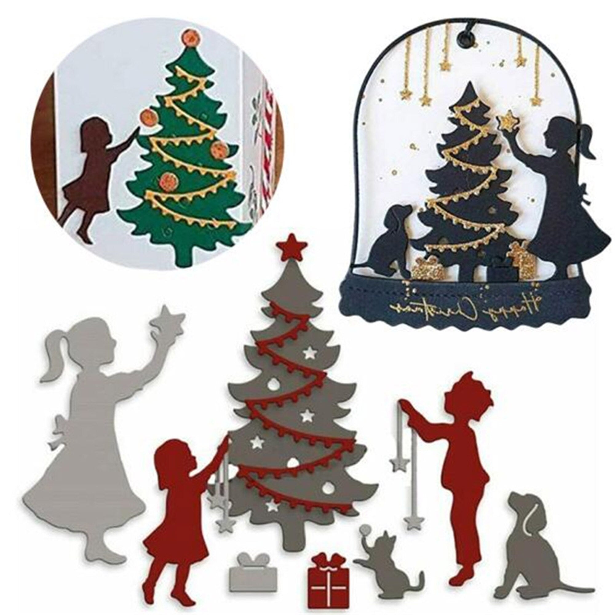 Christmas Tree Metal Die Cut: DIY Scrapbooking, Card Making