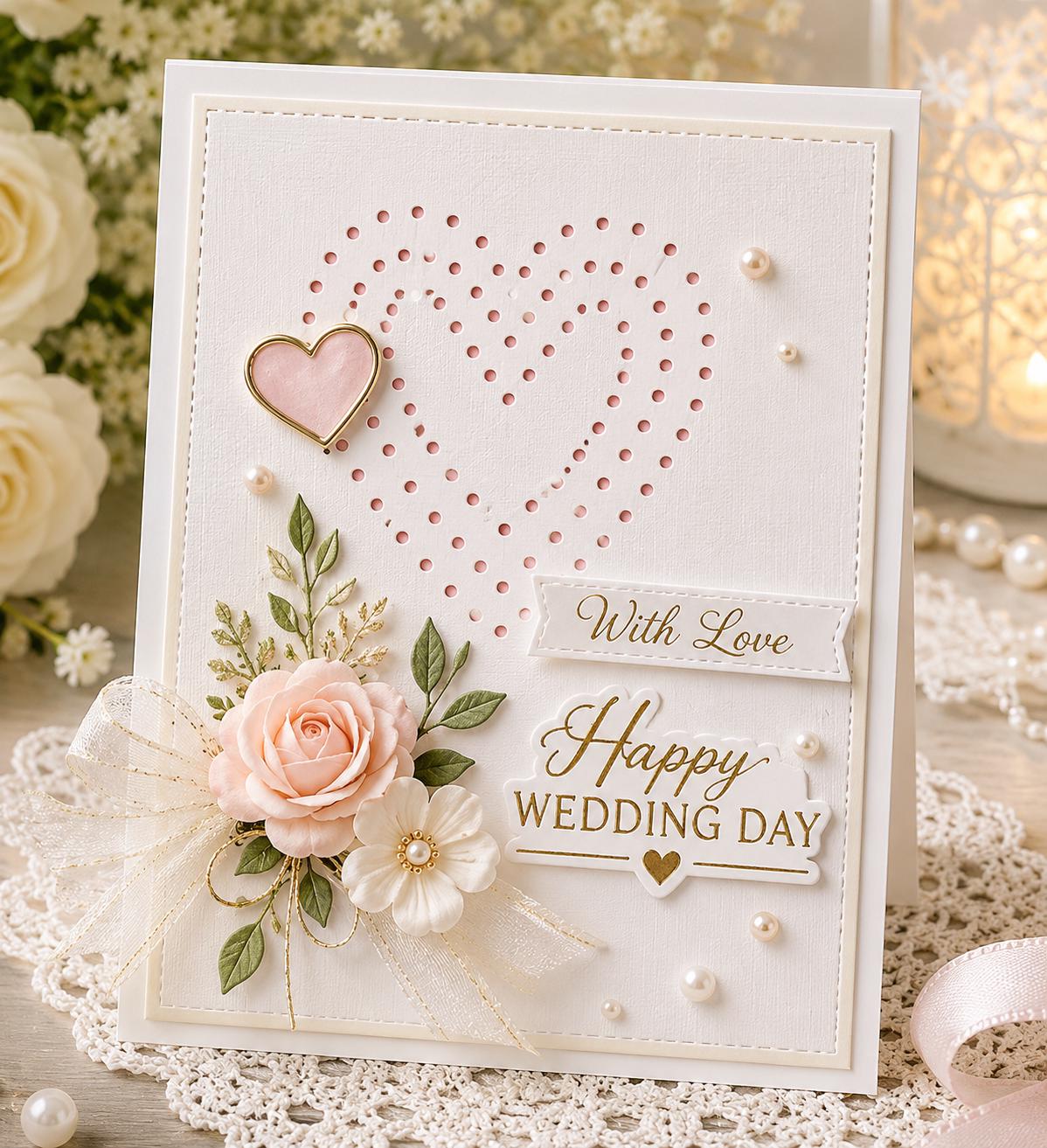 Hearts Holes Metal Die Cut | Scrapbooking, Card Making
