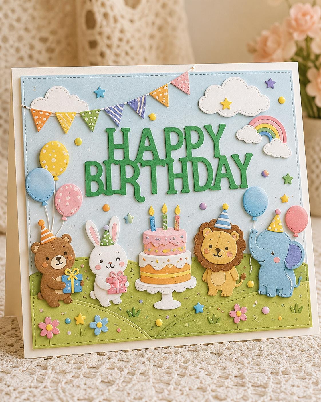 Happy Birthday Metal Die Cut | Scrapbooking Card Making