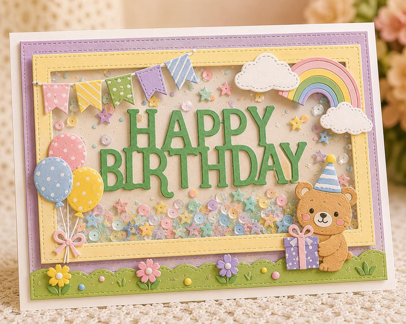 Happy Birthday Metal Die Cut | Scrapbooking Card Making